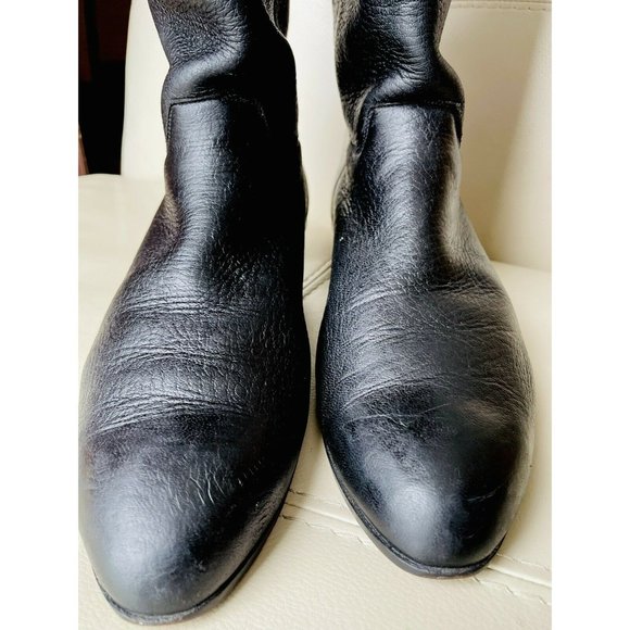 VTG MEN’s Black Custom Ammons Western COWBOY Boots main image 6